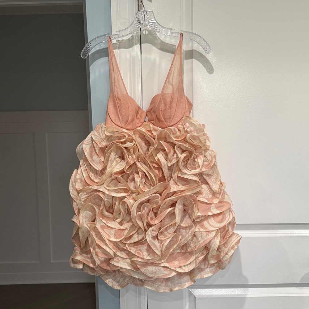 Zimmermann Blush Textured Dress